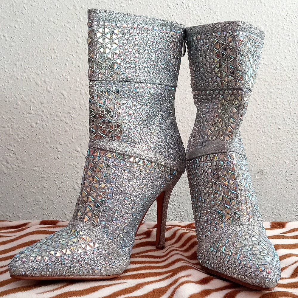Silver Bling boots